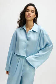 Viana™ Raffinierte Abteilung - Bluse hellblau
