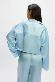 Viana™ Raffinierte Abteilung - Bluse hellblau