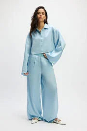 Viana™ Raffinierte Abteilung - Bluse hellblau